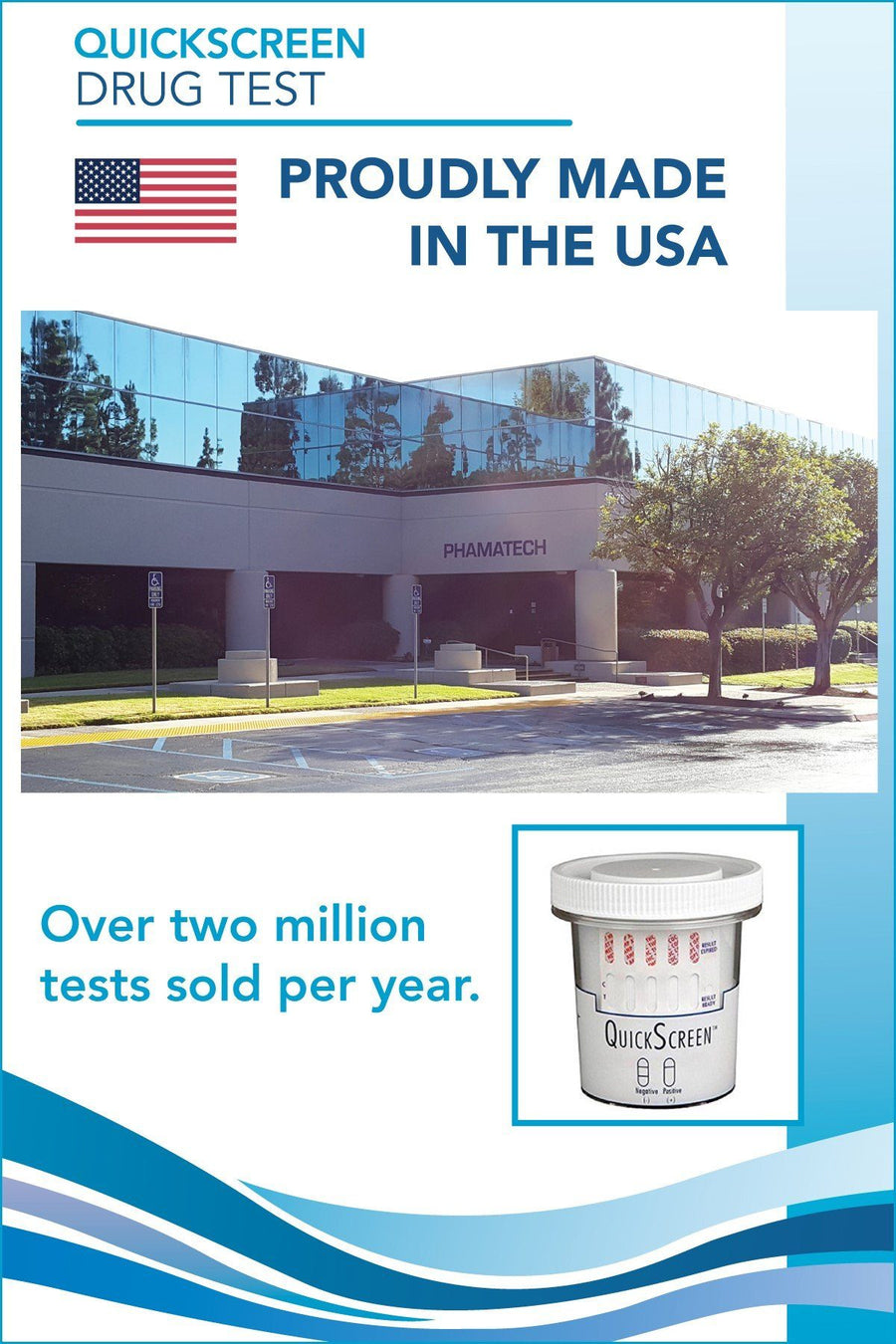 5 Panel QuickScreen Cup - 9162Z - BZD, COC, MET-500, OPI-300, THC + Timer-Countrywide Testing